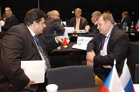 Александр Петров на российско-чешском деловом форуме в Екатеринбурге в 2017 году